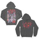 Live Splatter on Charcoal Hoodie