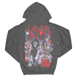 Live Splatter on Charcoal Hoodie
