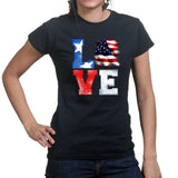 Ladies Love America T-shirt Style001