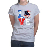 Ladies Love America T-shirt Style001