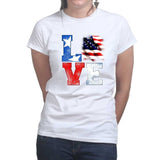 Ladies Love America T-shirt Style001