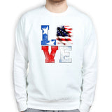Unisex Love America Sweatshirt Style001