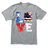 Men's Love America T-shirt Style001