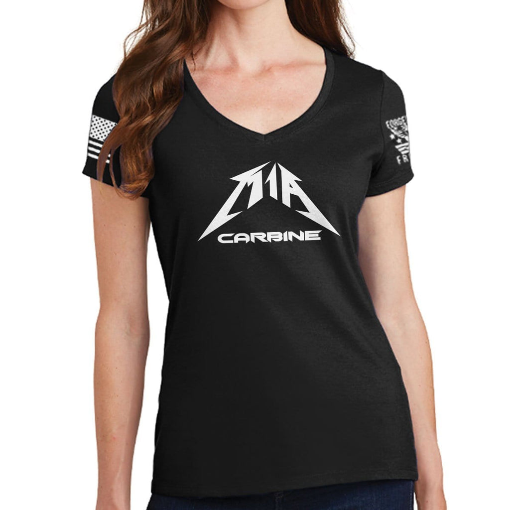 Ladies M1A Carbine V-Neck T-shirt Style001