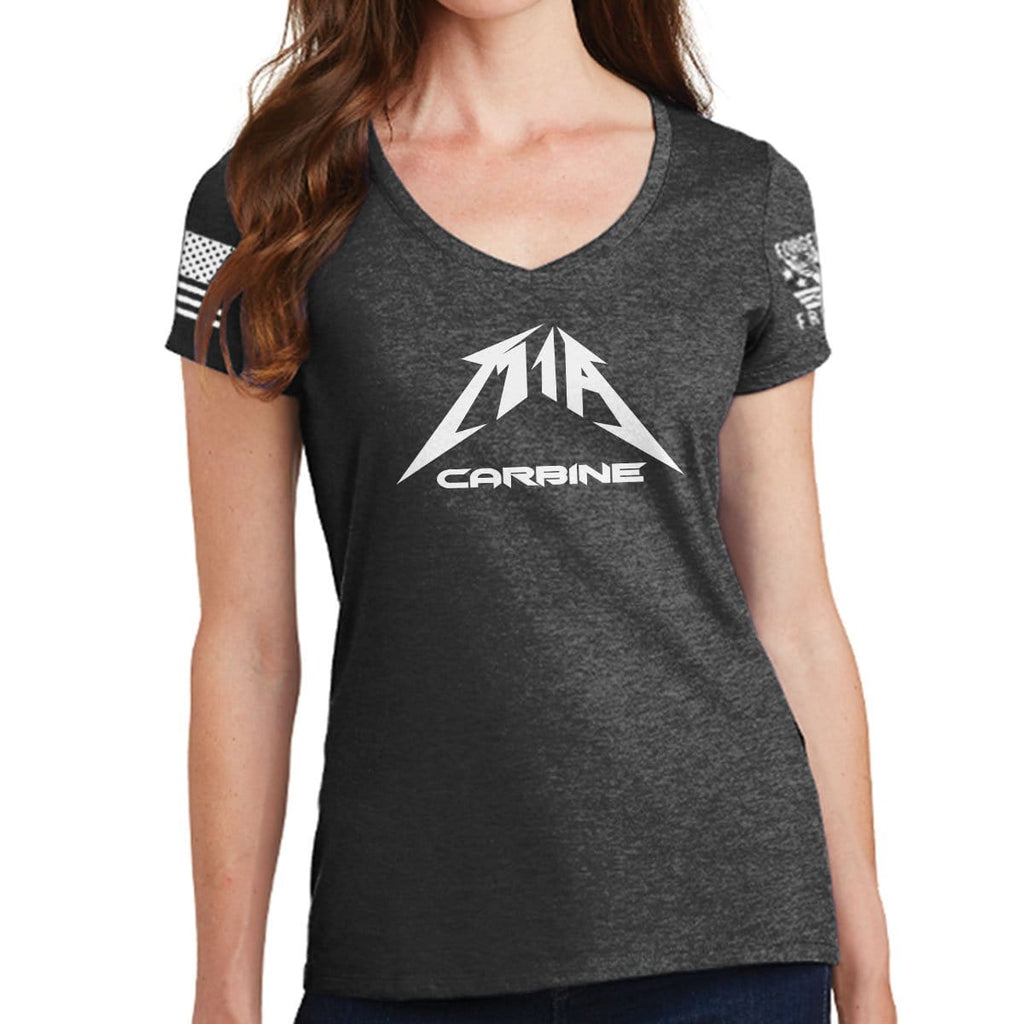 Ladies M1A Carbine V-Neck T-shirt Style001