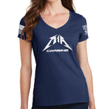 Ladies M1A Carbine V-Neck T-shirt Style001