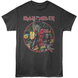 Iron Maiden - Bring Your Daughter - Officially Licensed - Gray Solid Front Print Adult Short Sleeve T-Shirt