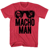 Macho Man - Ooold School 2 - Short Sleeve - Heather - Adult - T-Shirt