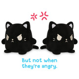 TeeTurtle Reversible Cat Plushmate (Black)