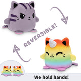TeeTurtle Reversible Cat & Kittencorn Plushmate