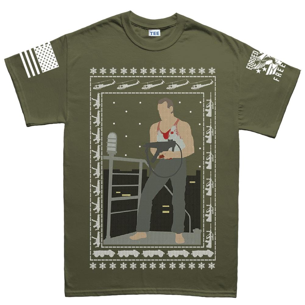 John McLane Ugly Christmas Men's T-shirt Style001