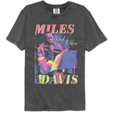 Miles Davis - Vibrant Tricolor - American Classics - Gray Solid Adult Short Sleeve Comfort Color T-Shirt