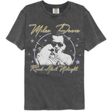Miles Davis - Round About Midnight Stars - American Classics - Gray Solid Adult Short Sleeve Comfort Color T-Shirt