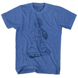 Mega Man - Blueprint - Short Sleeve - Heather - Adult - T-Shirt