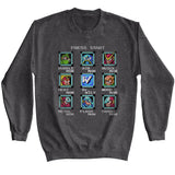 Mega Man - Stage Select - Long Sleeve - Heather - Adult - Sweatshirt