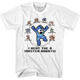 Mega Man - 8 Master Robots - Short Sleeve - Adult - T-Shirt