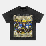 2023-24 NATIONAL CHAMPS - MICHIGAN V2 TEE Style001