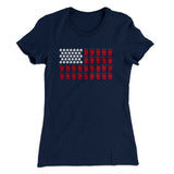 Beer Pong American Flag Women's T-Shirt