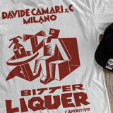 MILANO 'BITTER LIQUER' HEAVYWEIGHT WHITE T-SHIRT