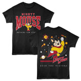 Mighty Mouse - Space - American Classics - 2-Sided Print Black Adult Short Sleeve T-Shirt