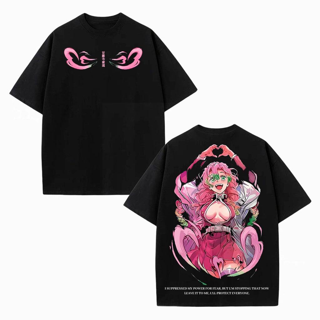 MITSURI KANROJI UNISEX ANIME INSPIRED VINTAGE TEEä¸¨DEMON SLAYER-[DS] Style001