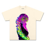 MITSURI KANROJI UNISEX ANIME INSPIRED VINTAGE TEEä¸¨DEMON SLAYER-[FRONT]