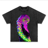 MITSURI KANROJI UNISEX ANIME INSPIRED VINTAGE TEEä¸¨DEMON SLAYER-[FRONT]