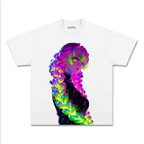 MITSURI KANROJI UNISEX ANIME INSPIRED VINTAGE TEEä¸¨DEMON SLAYER-[FRONT]