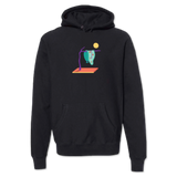 Melting Clock (Black)  Hoodie