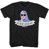 Mean Girls - Doesnt Even Go Here - American Classics - Solid Black Adult Short Sleeve T-Shirt