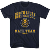 Mean Girls - North Shore Math Team - American Classics - Navy Adult Short Sleeve T-Shirt