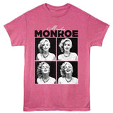 Marilyn Monroe - 4 Photo - American Classics - Retro Pink Heather Adult Short Sleeve T-Shirt
