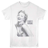 Marilyn Monroe - Smiling - American Classics - White Front Print Adult Short Sleeve T-Shirt