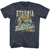 Masters Of The Universe - Eternia Battlecats 2 - Officially Licensed - Blue Heather Front Print Adult Short Sleeve T-Shirt