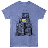 MTV - TVs - American Classics - Light Blue Heather Adult Short Sleeve T-Shirt