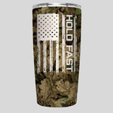 Kerusso Hunting Camo Flag 20 oz Stainless Steel Tumbler