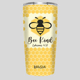 Kerusso Bee Kind 20 oz Stainless Steel Tumbler