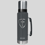 Kerusso 42 oz Magnum Steel Drink Tank Cross Shield
