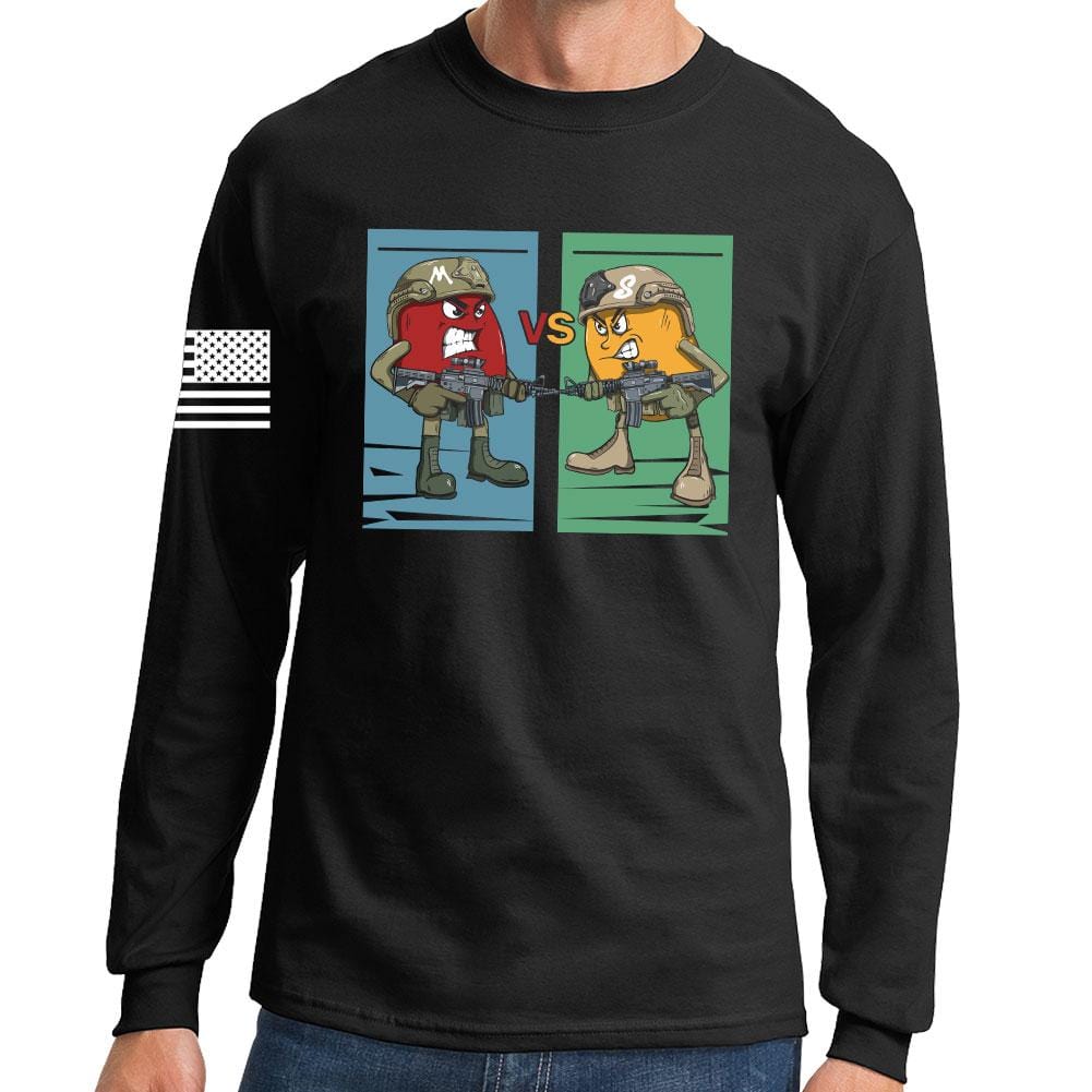 M vs S Long Sleeve T-shirt Style001