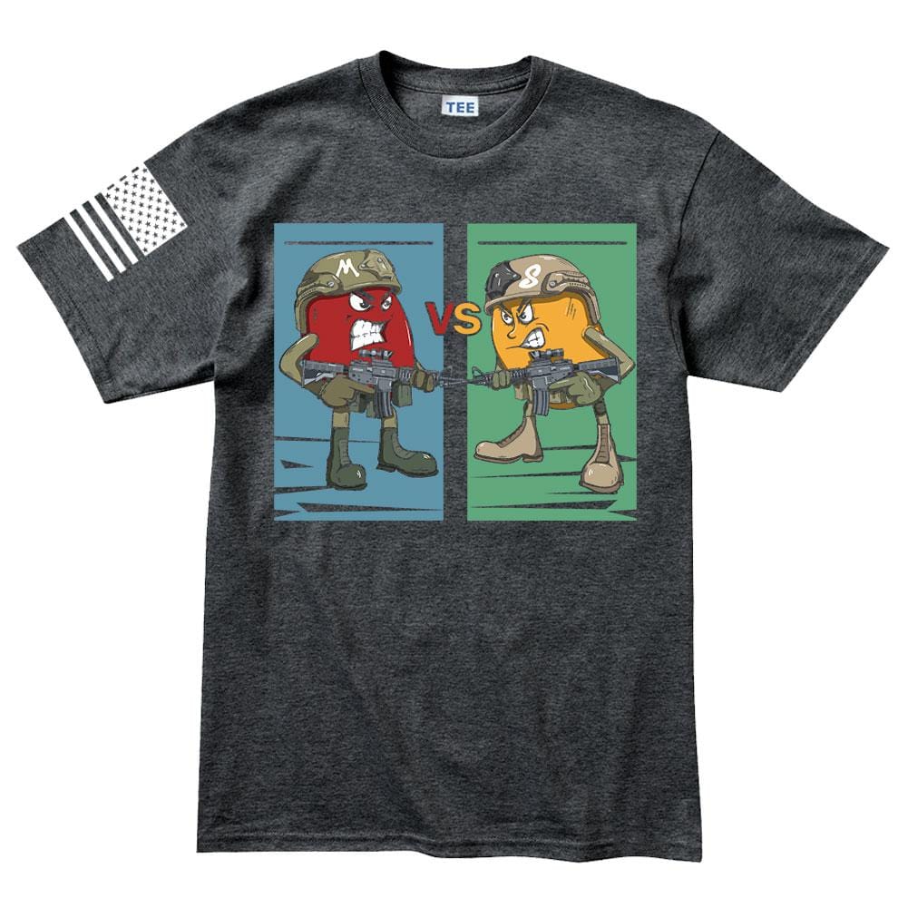 Mens M vs S T-shirt Style001