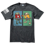 Mens M vs S T-shirt Style001