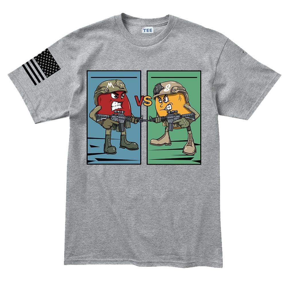 Mens M vs S T-shirt Style001