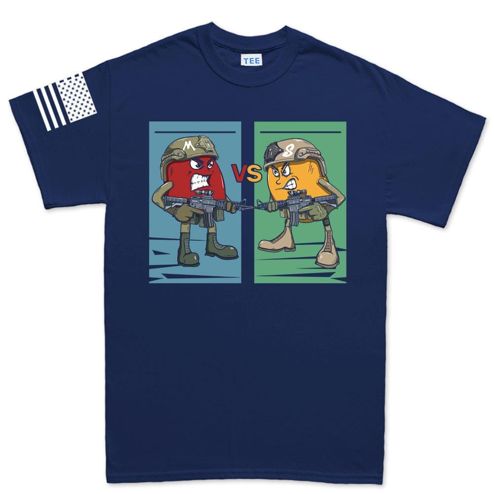 Mens M vs S T-shirt