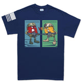 Mens M vs S T-shirt Style001
