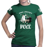 Merry Christmas Mags Are Full Ladies T-shirt Style001