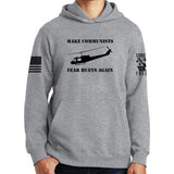 Make Communists Fear Hueys Again Hoodie