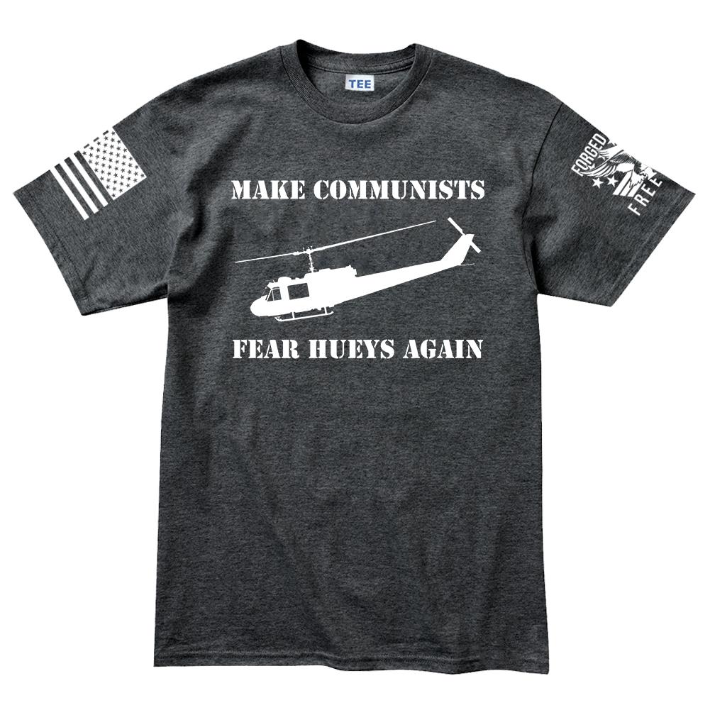 Make Communists Fear Hueys Again Men's T-shirt Style001