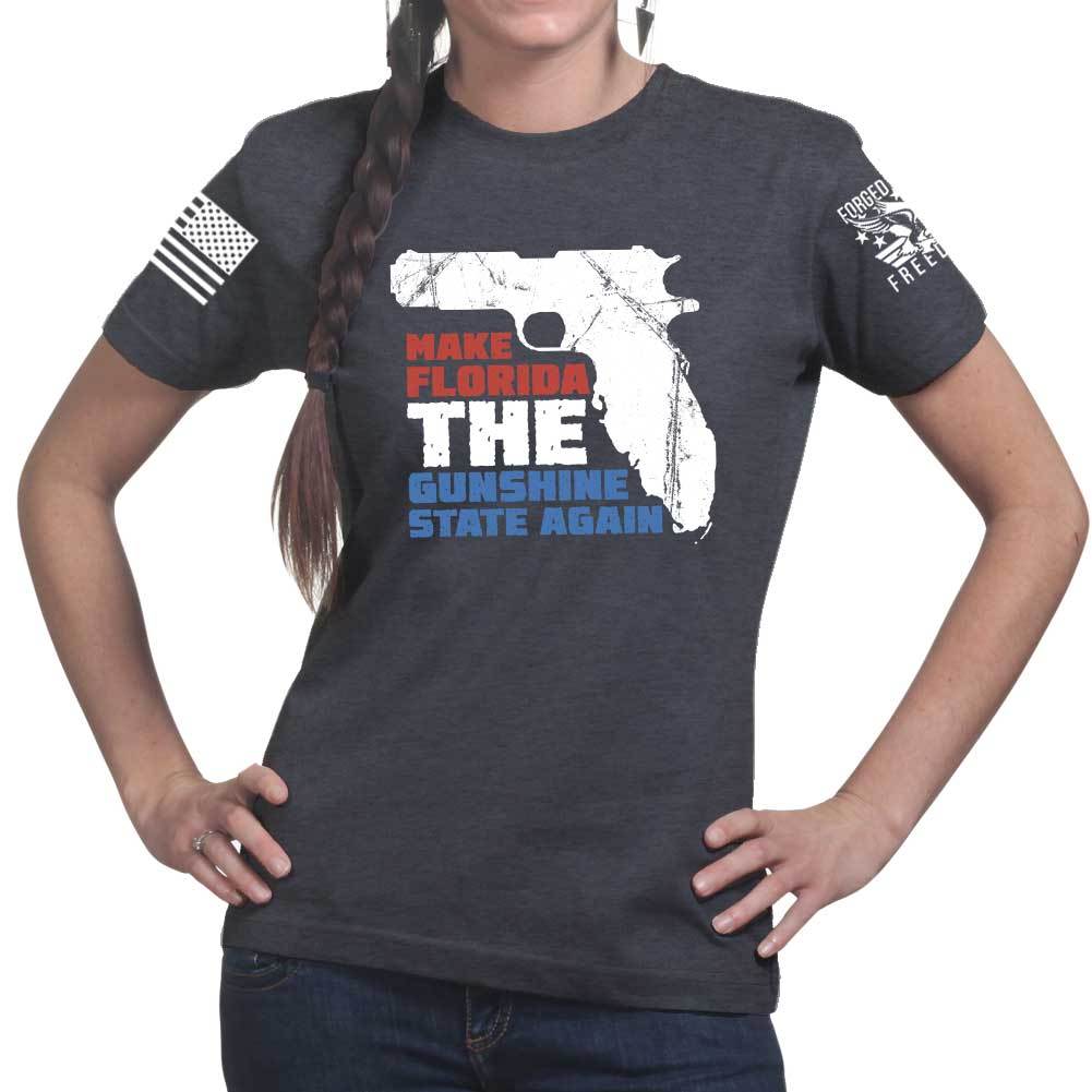 Make Florida The Gunshine State Ladies T-shirt Style001