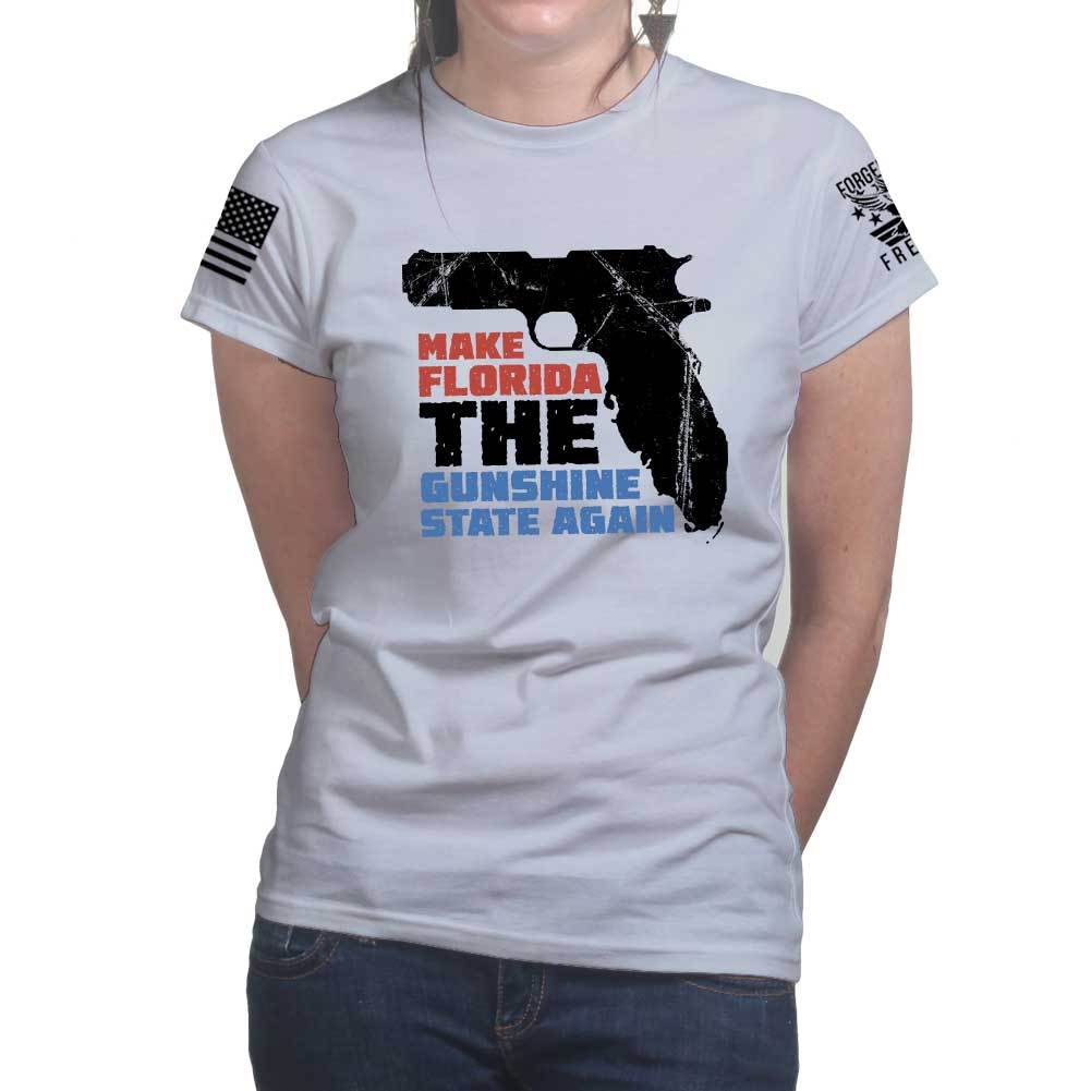 Make Florida The Gunshine State Ladies T-shirt Style001
