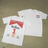 MCLARN-H0NDA MP4/4 TEAM WHITE HEAVY WEIGHT TEE
